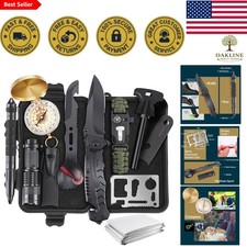 Ultimate 13-in-1 Survival Kit: Tactical Gear for Adventurers  Outdoor Lovers