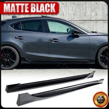 For Mazda 3 Axela Hatchback 14-19 Side Skirt Extension Lip Splitter Matte Black For Mazda 3 Axela Hatchback 14-19 Side Skirt Extension Lip Splitter Matte Black