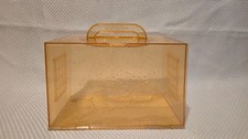 Lil Bratz Transparent Orange Carrying Case With Handle Bubble Design For Doll