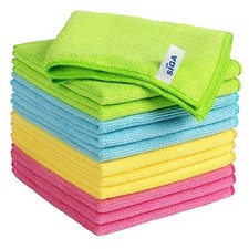 Microfiber Cleaning Cloth,Pack of 12,Size:12.6" x 12.6" Assorted