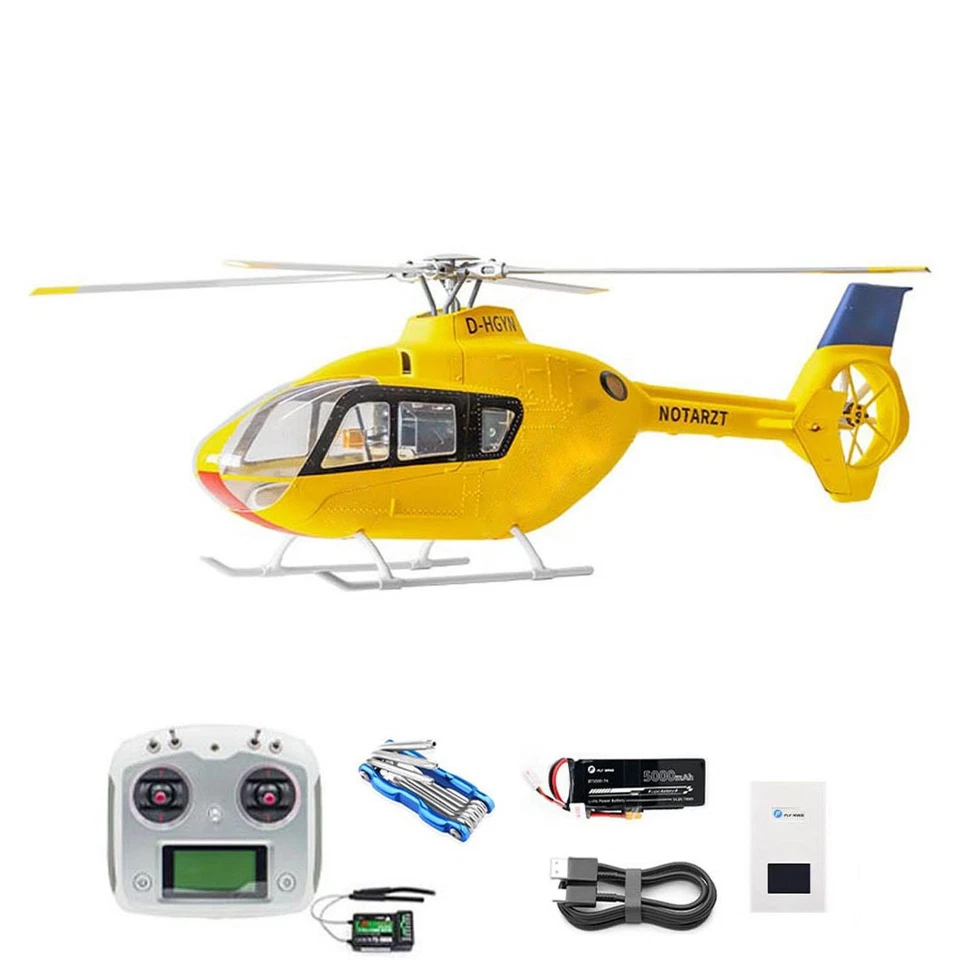 FLYWING EC 135 6CH RC Helicopter RTF with H-ACE FBL GPS Dual Brushless Motors - Image 2 of 4