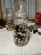 Mr Peanut Jar With Assortment Of Buttons
