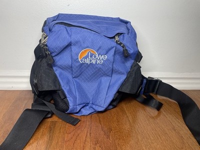 Lowe Alpine Blue/Black Hiking Padded Body Waist Nylon Fanny Pack