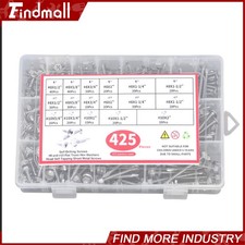 425PC 410 Stainless Steel Self Tapping Screws 8 10 Self Drilling Assortment Set