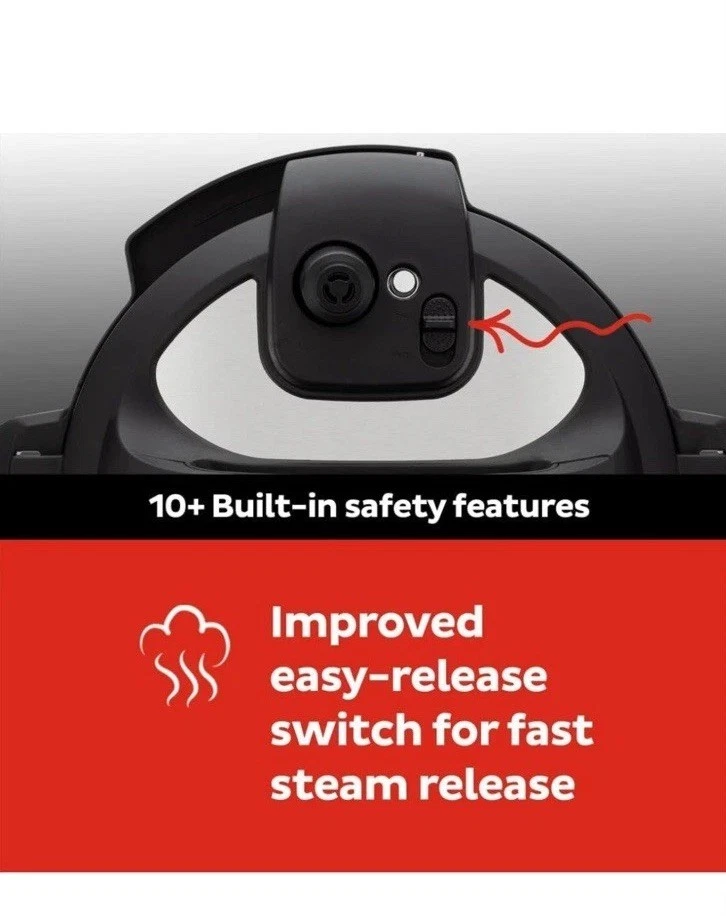 Instant Pot Duo Plus 60 - New Condition! 1000W, 6 Quart,  9-in-1 PressureCooker  - Image 4 of 4