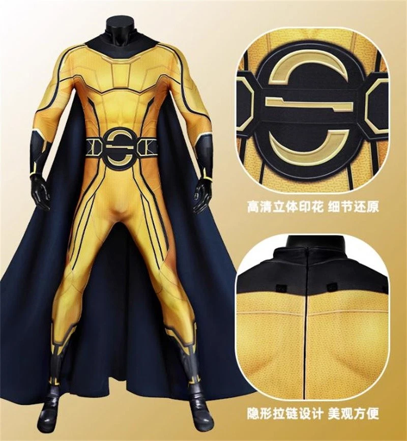 Thunderbolts 哨兵连身裤紧身衣裤斗篷男式角色扮演服装套装万圣节 — 第 2/4 张图片