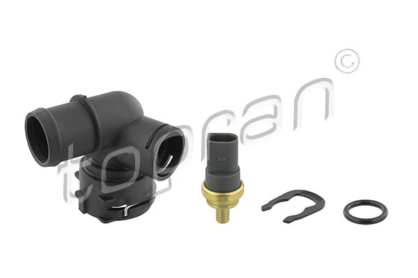 1X Topran 116 596 KüHlmittelflansch FüR Vw Audi Skoda Seat-image