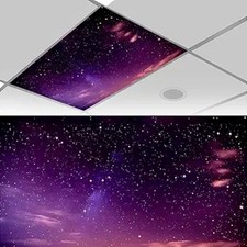 1 Pack Fluorescent Light Covers for Ceiling Lights Classroom, 4 x 2 FT Classr