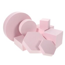 8 Pcs  Photo Background Props Foams Geometry Square Photography Decor INS3042