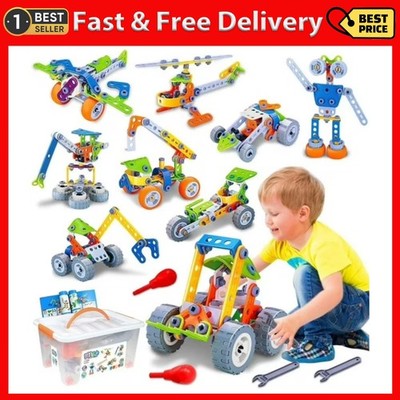 RORONOVA 10 in 1 STEM Toys for 5 6 7 8+ Year Old Boy Birthday Gifts Building Toy