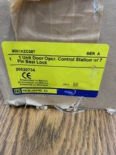 SQD 9001KZC297 "New" Security Station 600V 15A Flush Mtn Screw Mtn SS Fast Ship!