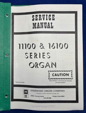 Original Hammond Organ Service Manual / 11100  16100 Series -- CS2