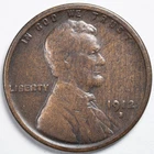 1912-S Lincoln Wheat Penny San Francisco Mint Fine (F)