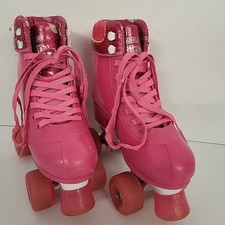 CRAZY SKATES Glitter Pop Girls Pink Adjustable Small Size 4 Adjustable