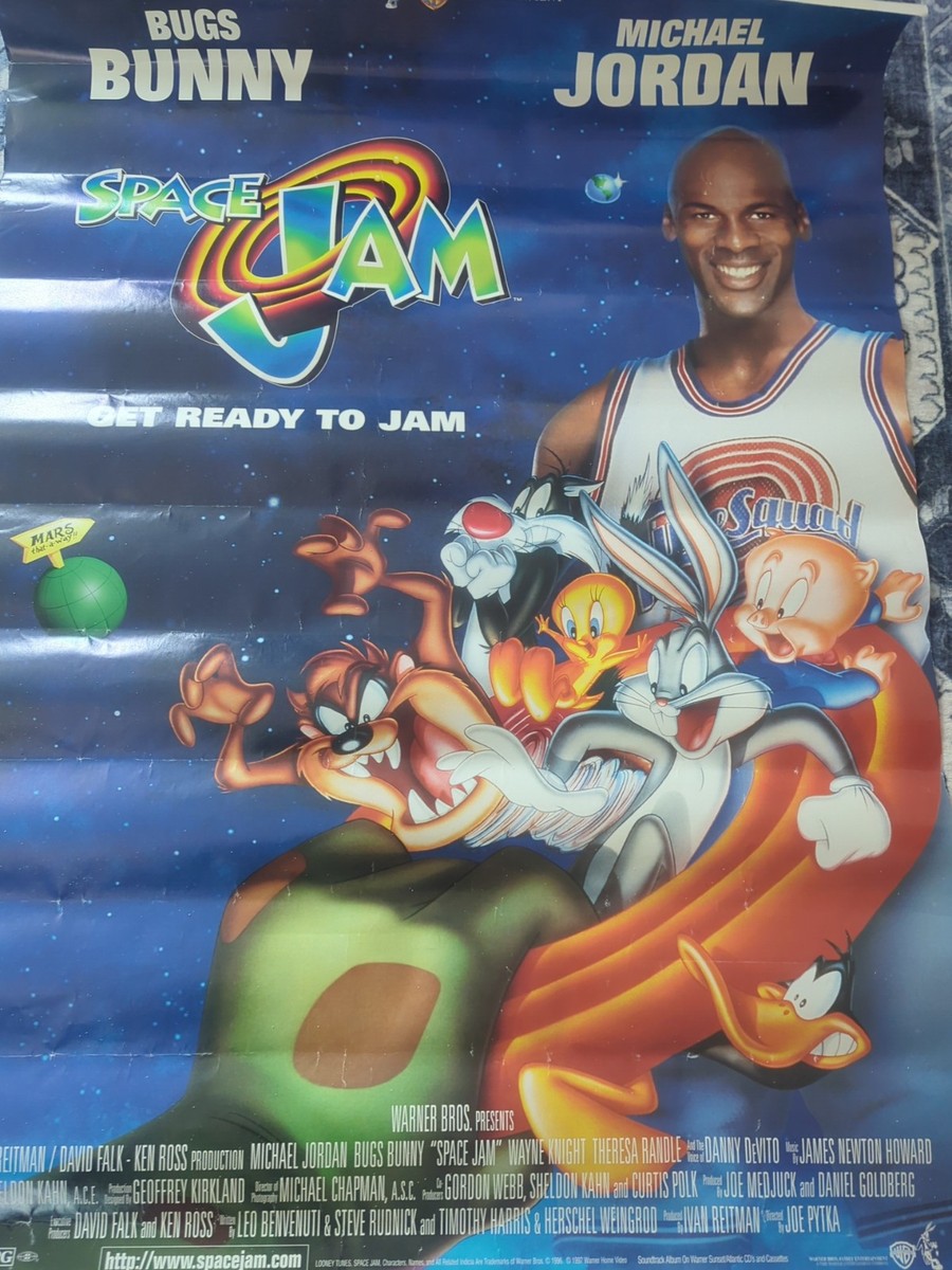 マイケル・ジョーダン   大型ポスター1996年   SPACE JAM Vintage Michael Jordan Space Jam Warner 1996 Poster