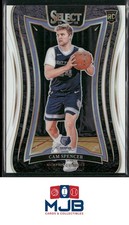 2024-25 Panini Select Cam Spencer White Prizm #/125 Rookie #389 Grizzlies
