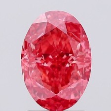 Lab Grown 2.11 Ct Fancy Vivid Pink Color VS2 OVAL Cut IGI Certified CVD Diamond