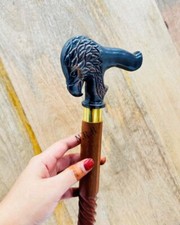 Antique Stylish Eagle Head Handle Victorian Handmade Wooden Walking Stick Cane