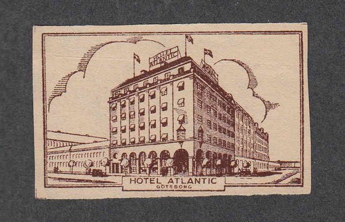 Old Matchbox label Sweden BV8 House Hotel Atlantic Göteborg - 第 1/1 張圖片