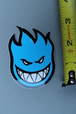 Spitfire Skateboard Wheels Blue Flame Fire OG SF2A Vintage Skateboarding STICKER