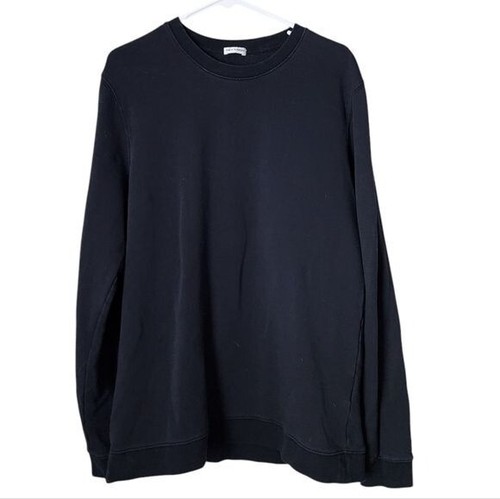 SON OF A TAILOR French Cotton Terry CREW Sweatshirt in black