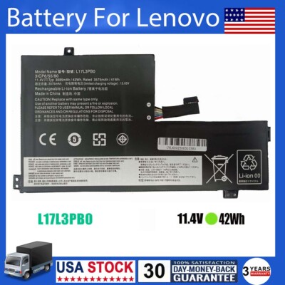 42Wh New L17L3PB0 L17M3PB0 Battery For Lenovo 100e 300e 500e Chromebook Series
