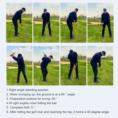 Entrenador de swing de golf reutilizable herramienta de entrenamiento de corrección de swing para golfistas principiantes - Imagen 7 de 13