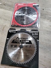 Avanti Saw Blade 10" 60T and Bauer 10" 40T Blade NICE SET