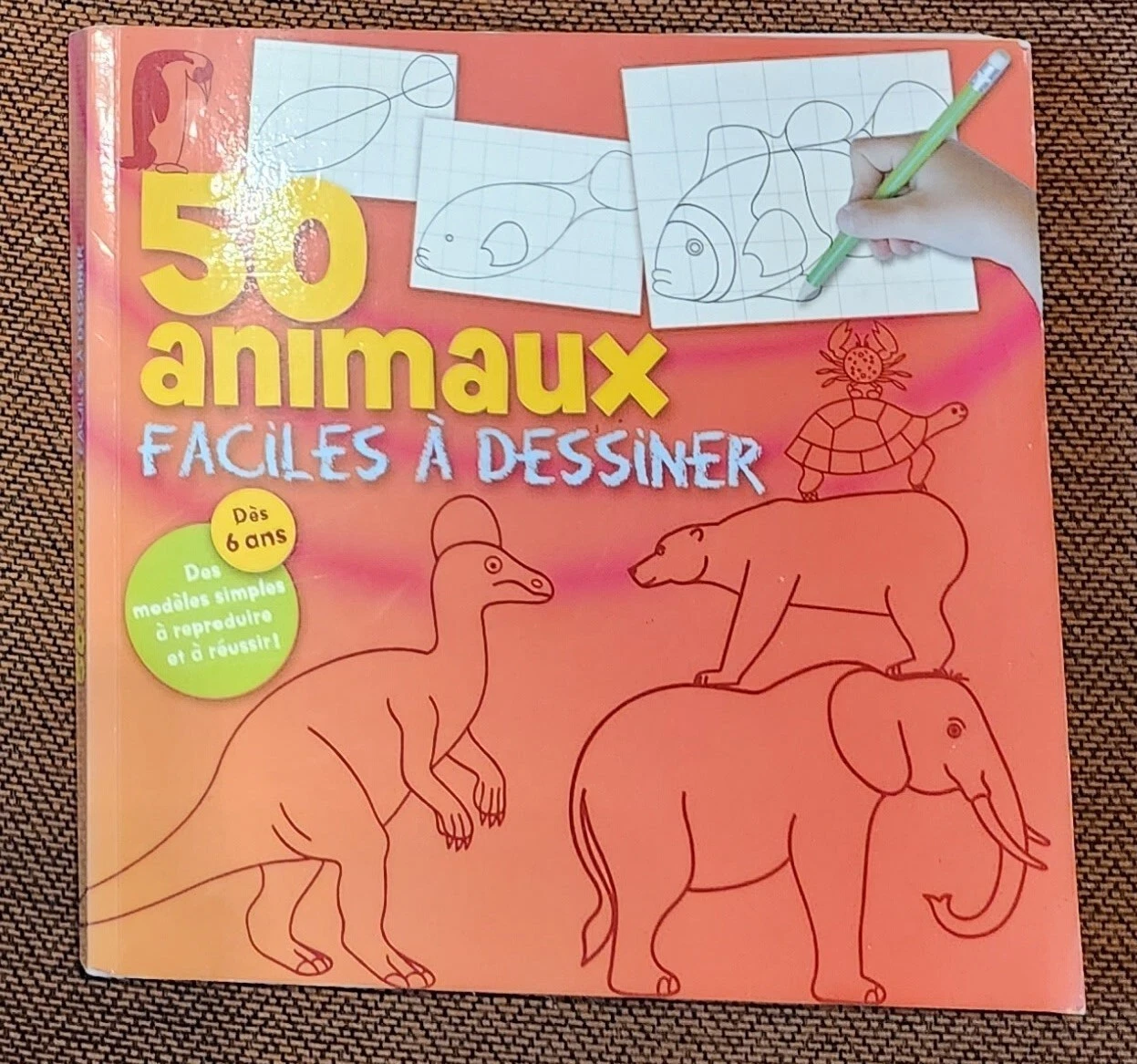 couverture de : 50 animaux faciles &agrave; dessiner