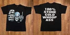 Vintage 1998 Stone Cold Steve Austin Shirt Single Stitch WWF 100% Whoop Ass