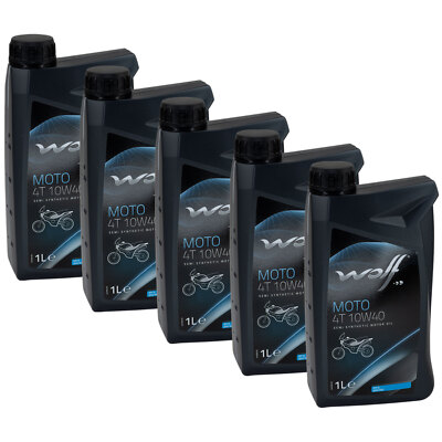 ミエ Motoröl Wolf MOTO 4T 29133 SAE 10W-40 8 X 1 Liter für BMW
