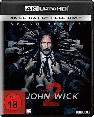 John Wick: Kapitel 2 (4k Ultra-HD + Blu-ray) (2 Dis (4K UHD Blu-ray) (UK IMPORT)