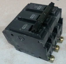 GE THQB32060  60 Amp, 240 Volt 3 Pole  Bolt On Circuit Breaker