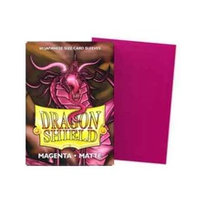 (60-Pack) Dragon Shield Card Sleeves MAGENTA MATTE Small/Mini Size Japanese