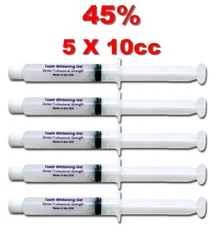 45% TEETH WHITENING TOOTH WHITENER GEL WHITE KIT REFILLS BUY 3 PACK* GET 1 FREE 