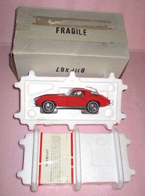 Franklin Mint 1963 CORVETTE STINGRAY Red-Complete w/Paperwork NEW IN BOX