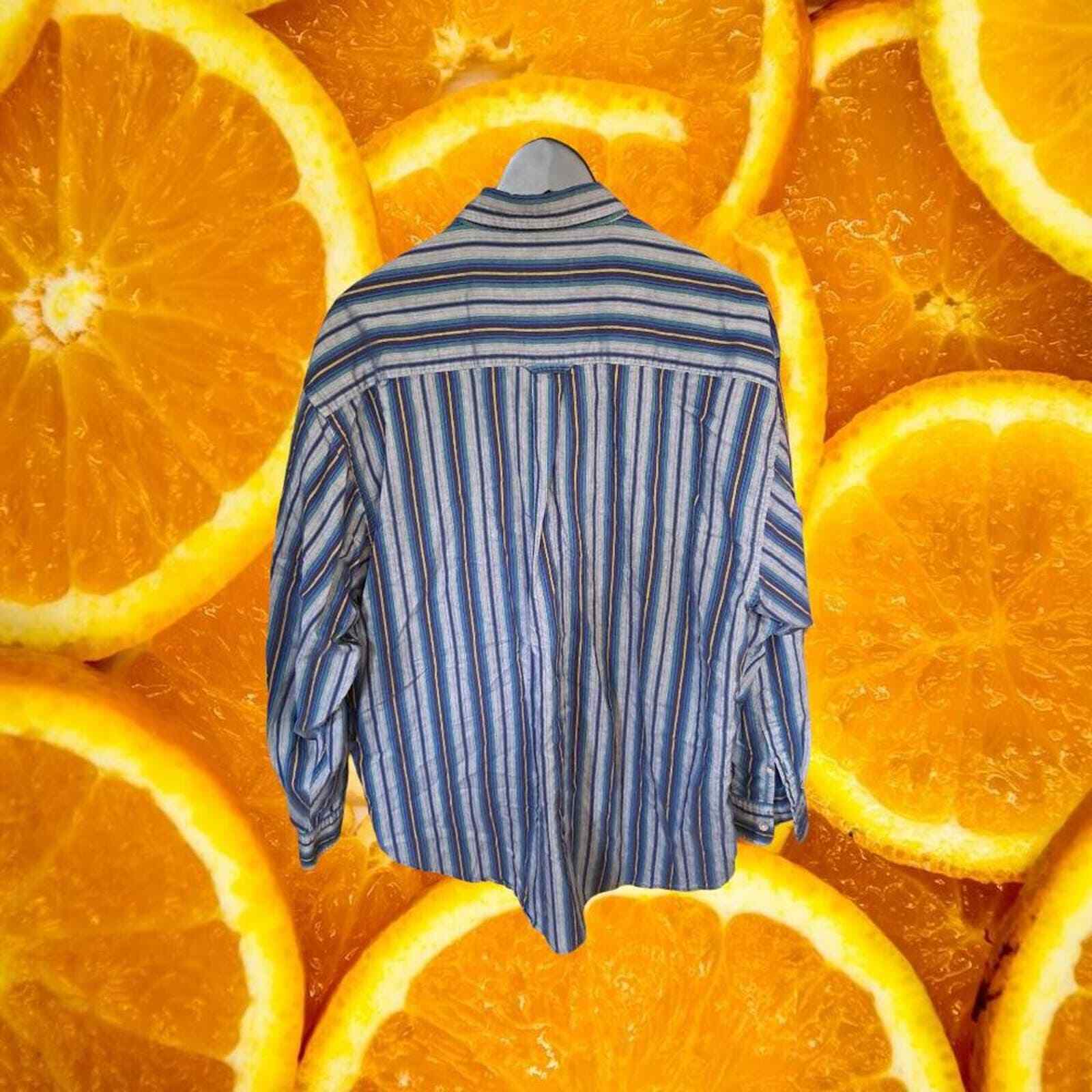 Pendleton Blue, Gray and‎ Yellow Button Down Shir… - image 5