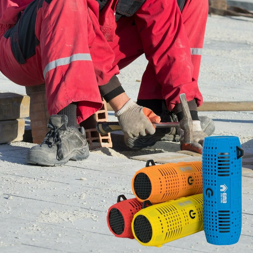 EMB Rechargeable Rugged Portable Waterproof Speaker w/ Bumping Bass , Bluetooth - Image 2 of 4