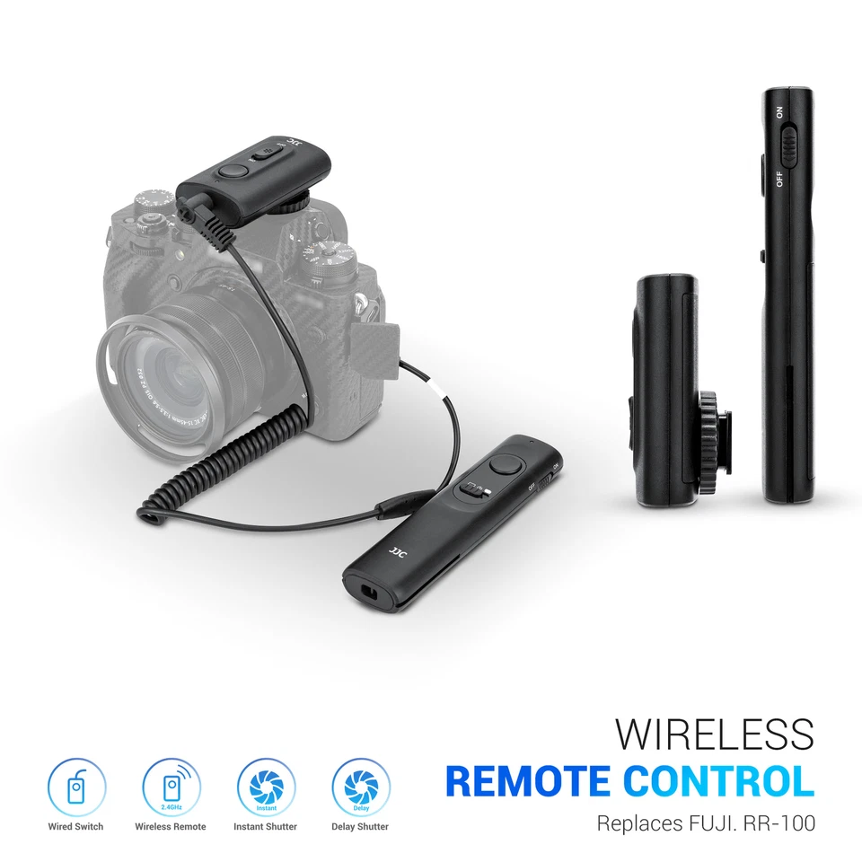 JJC Wireless Remote Control Replaces Fujifilm RR-100 for X100T X100F X-H1 X-Pro2 - Image 2 of 4