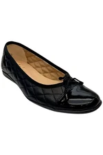 French Sole FS/NY Women's Passport Ballet Flat Black Patent/Leather