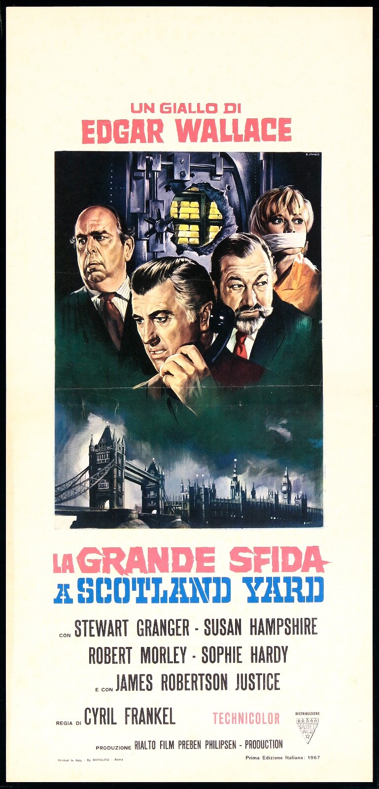 Locandina originale film La grande sfida (1956) - Regia di Robert D. Webb