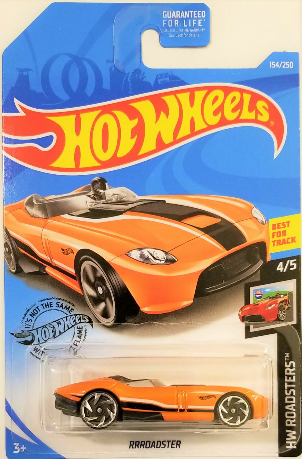 Hot Wheels - 2019 HW Roadsters 4/5 Rrroadster 154/250 (BBFYF26)