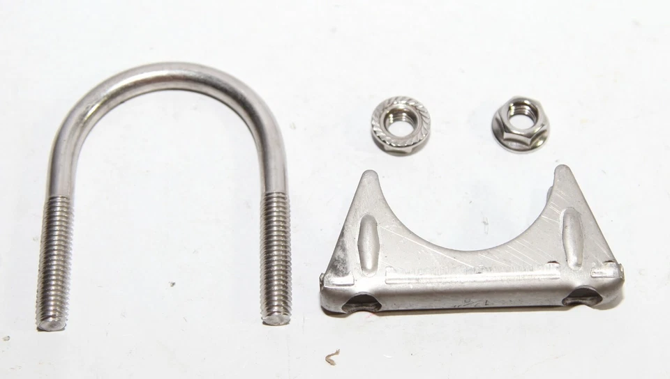 JUEGO DE 4 1 7/8" ID Tubo de escape Acero inoxidable T201 U Perno Silenciador Abrazadera Foto 3 de 4