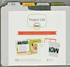 Project Life ALL ABOUT ME Pages 110 pieces pages  dividers NICE Quick Ship 