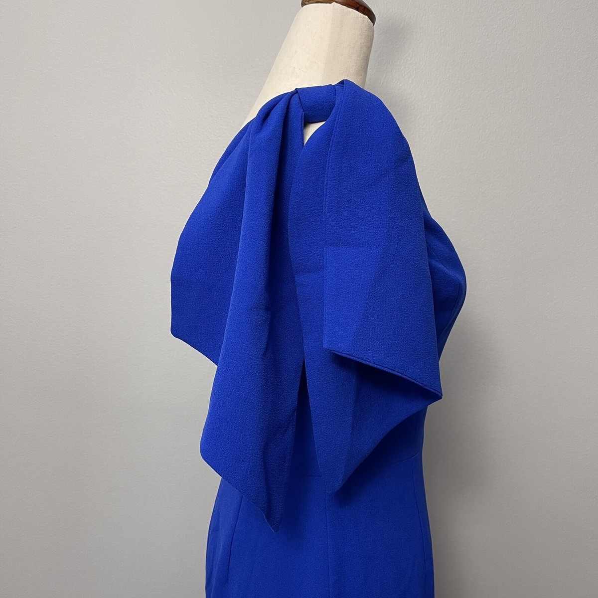 ワンピース BLUE DRESS Satin one-shoulder dress, dust blue | Marella