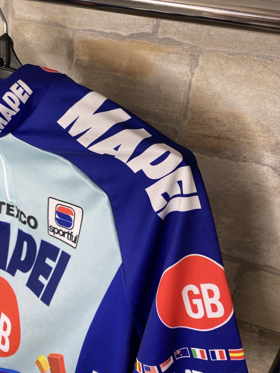 Maillot Vélo Rétro Sportful - Mapei Colnago Latexco - Taille M - Manches Courtes