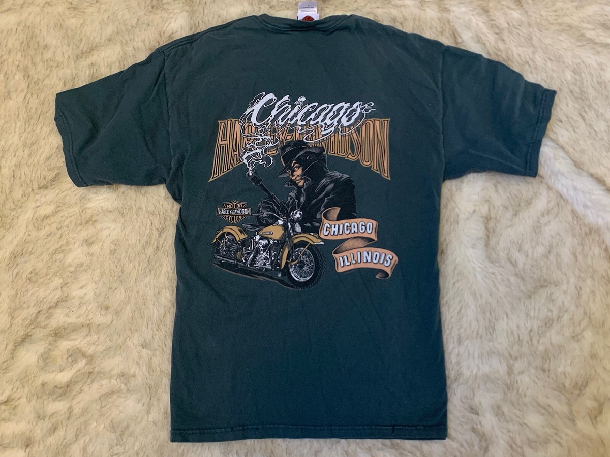 RARE Men's Harley Davidson Motorcycles Al Capone Gangster Chicago