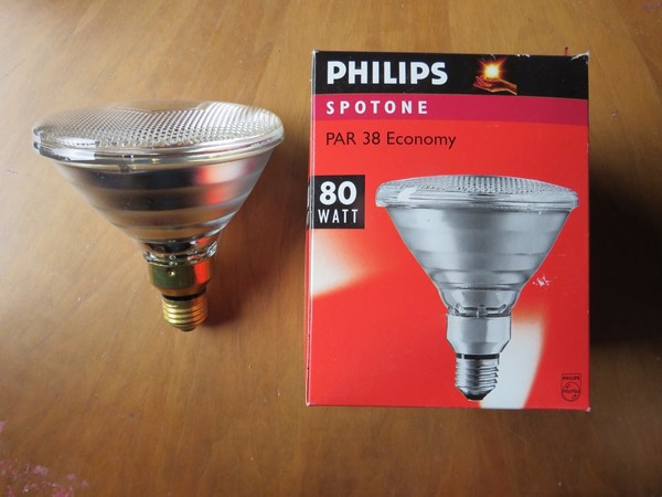 Garantiert !! Philips Concentra Reflektor PAR38 80W Flood 30º E27 Pressglaslampe-image