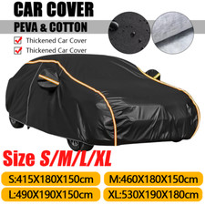 6 Layer Heavy Duty Waterproof Car Cover PEVA &Cotton Cover Rain Snow UV Protect