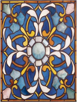 Mosaic Stained Glass G. Croegaert Tile Mural Kitchen Backsplash Marble Ceramic